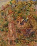 Pierre Auguste Renoir, Three Figures in Landscape